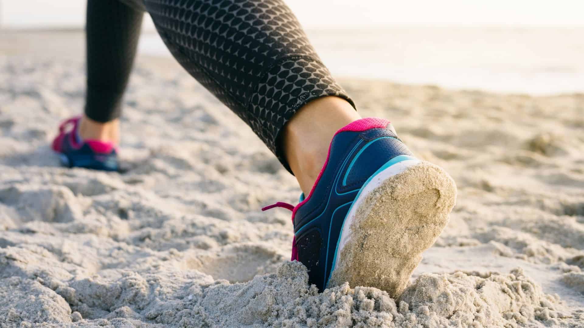 shoes on sand