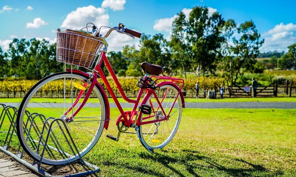 parked cruiser bike