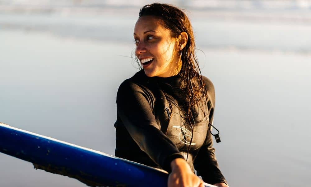 happy surfer girl