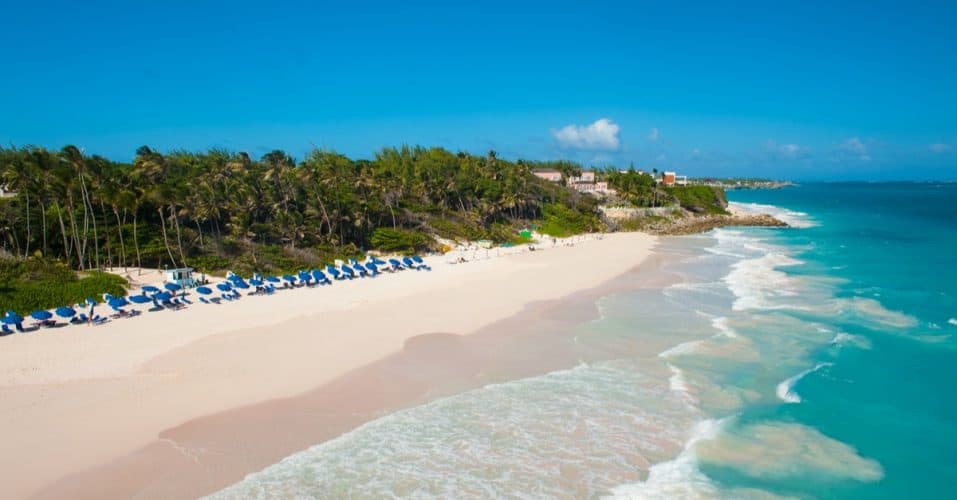 Crane Beach is one of the most beautiful beaches on the Caribbean island of Barbados
